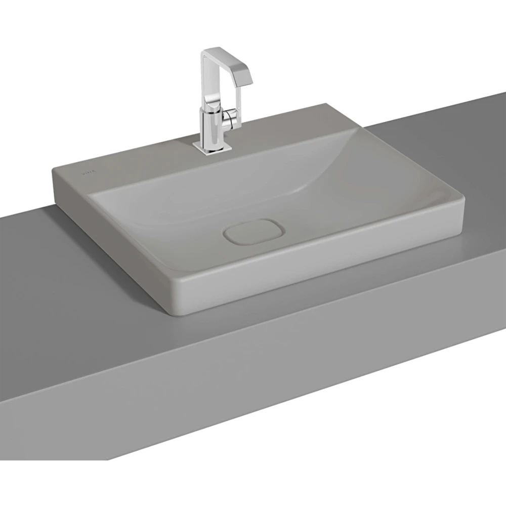 Vitra Metropole 60x47 Cm Mat Taş Gri Çanak Lavabo - 7526B476-0937