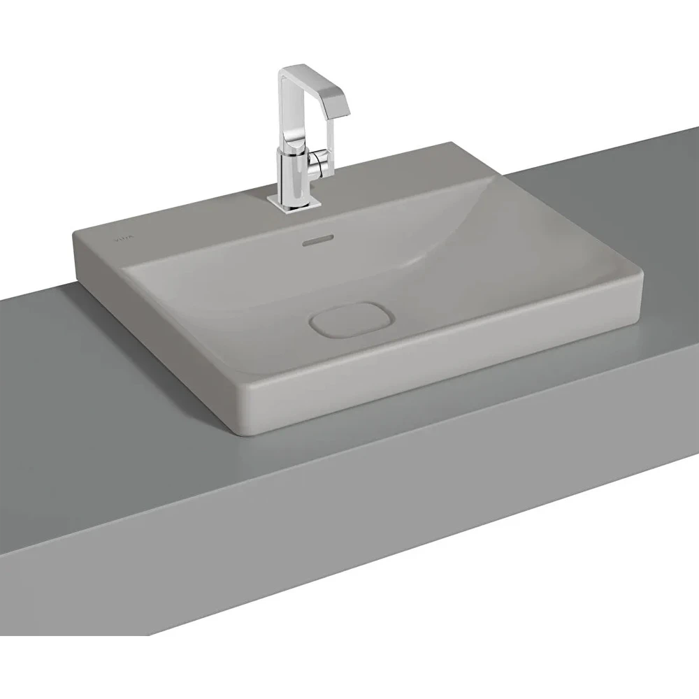 Vitra Metropole 60x47 Cm Mat Taş Gri Çanak Lavabo - 7526B476-7211