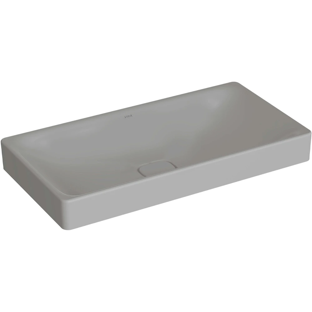 Vitra Metropole 80x40 Cm Mat Taş Gri Çanak Lavabo - 7536B476-1398