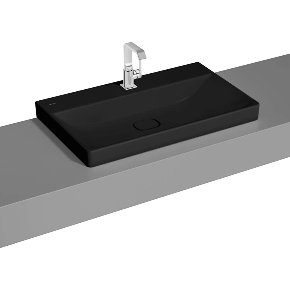 Vitra Metropole 80x47 Cm Mat Siyah Çanak Lavabo - 7527B483-0937