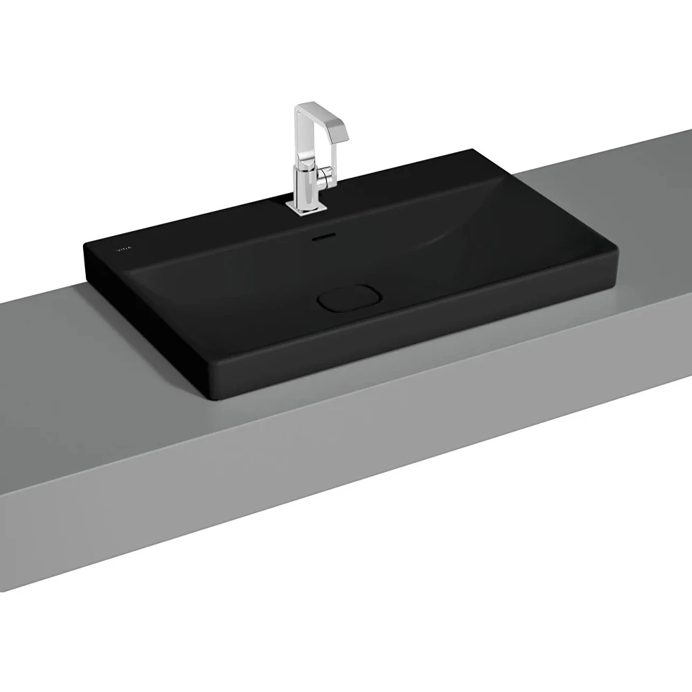 Vitra Metropole 80x47 Cm Mat Siyah Çanak Lavabo - 7527B483-7211