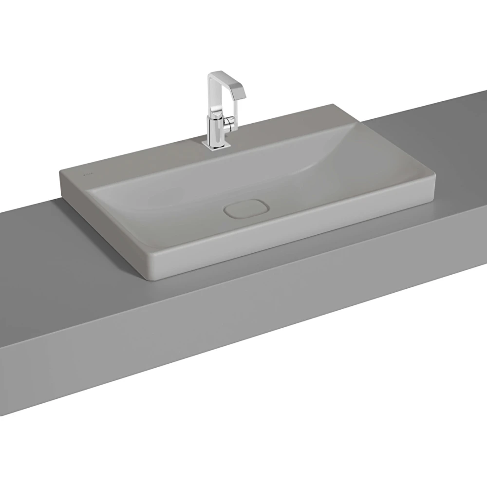 Vitra Metropole 80x47 Cm Mat Taş Gri Çanak Lavabo - 7527B476-0937