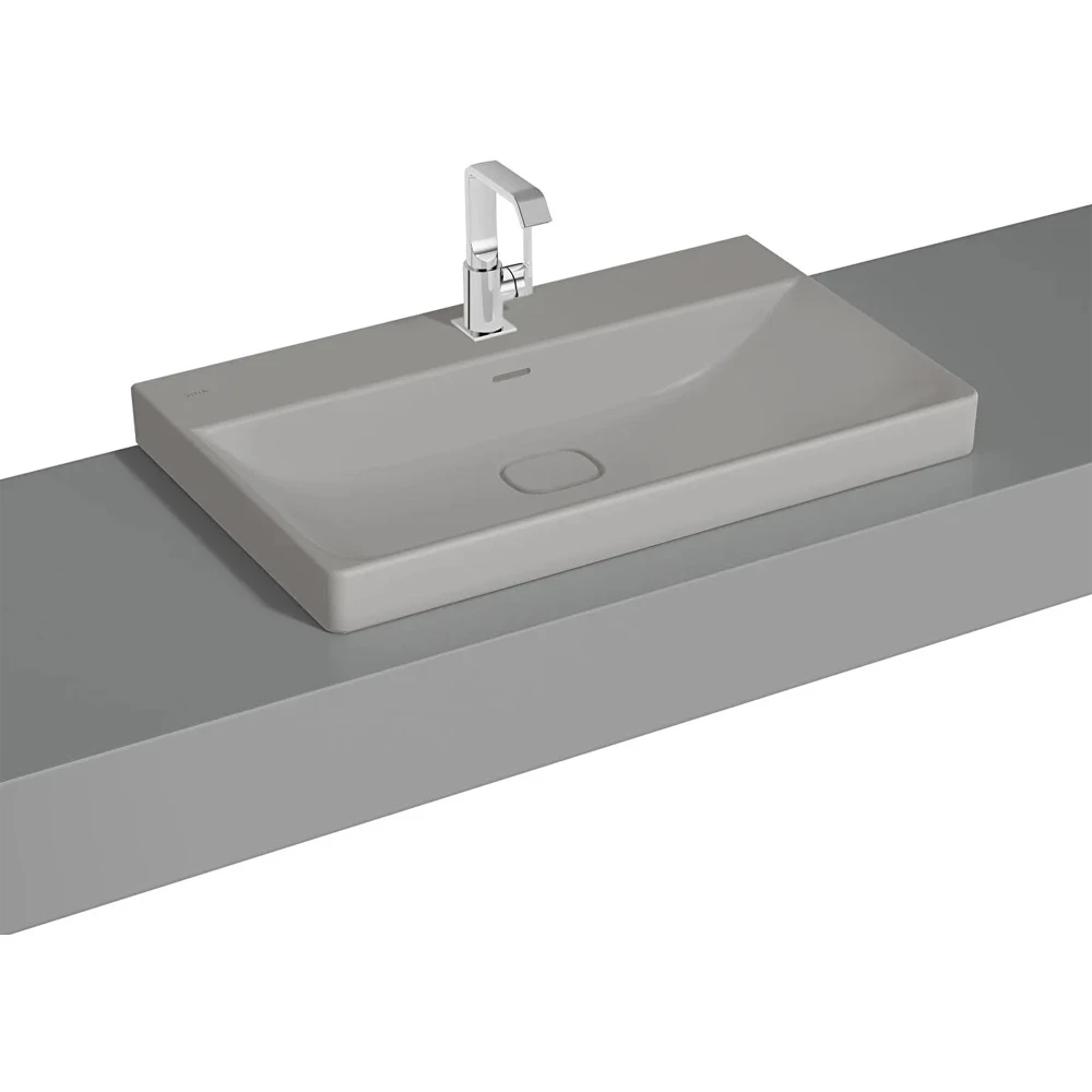 Vitra Metropole 80x47 Cm Mat Taş Gri Çanak Lavabo - 7527B476-7211