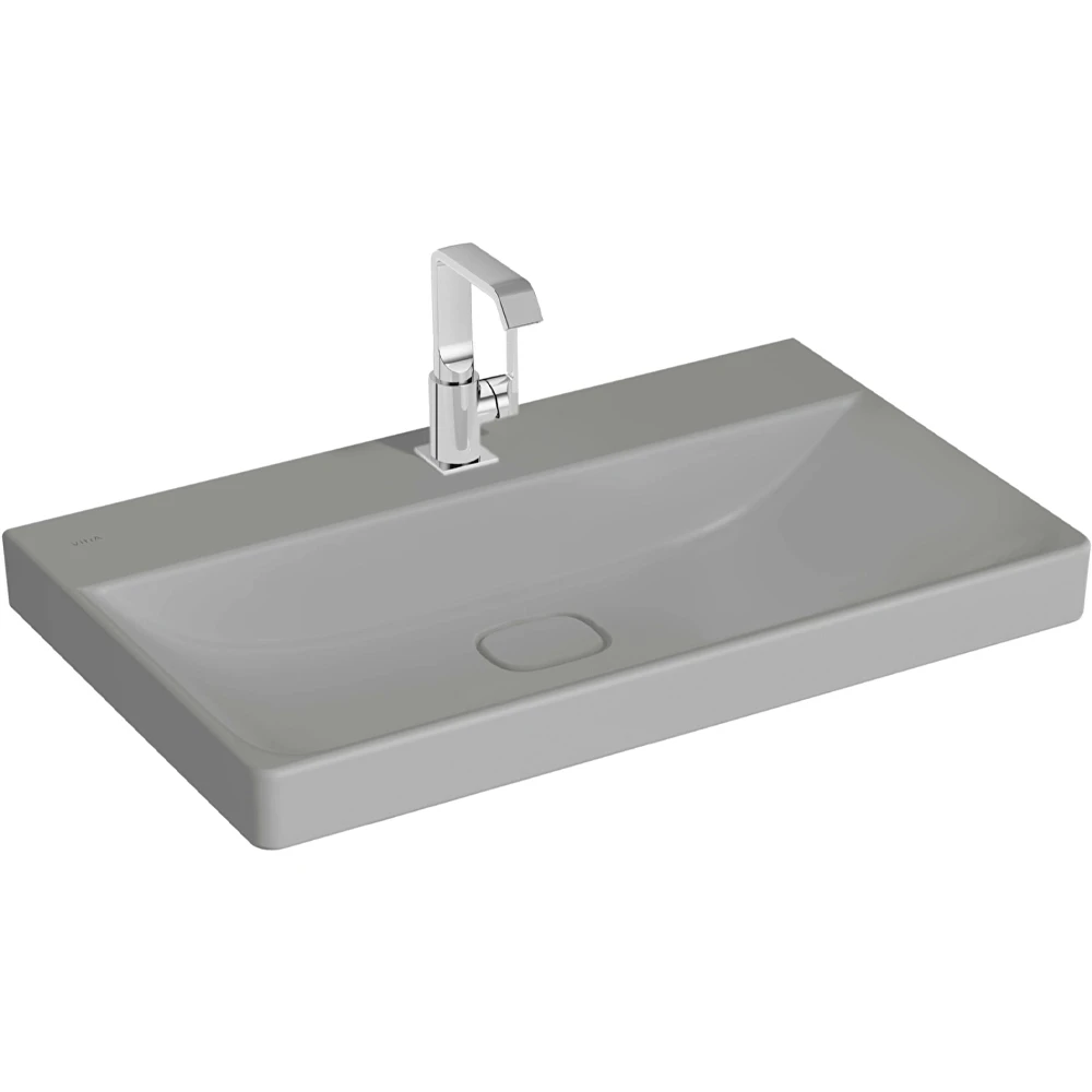 Vitra Metropole 80x47 Cm Mat Taş Gri Lavabo - 7527B476-0041