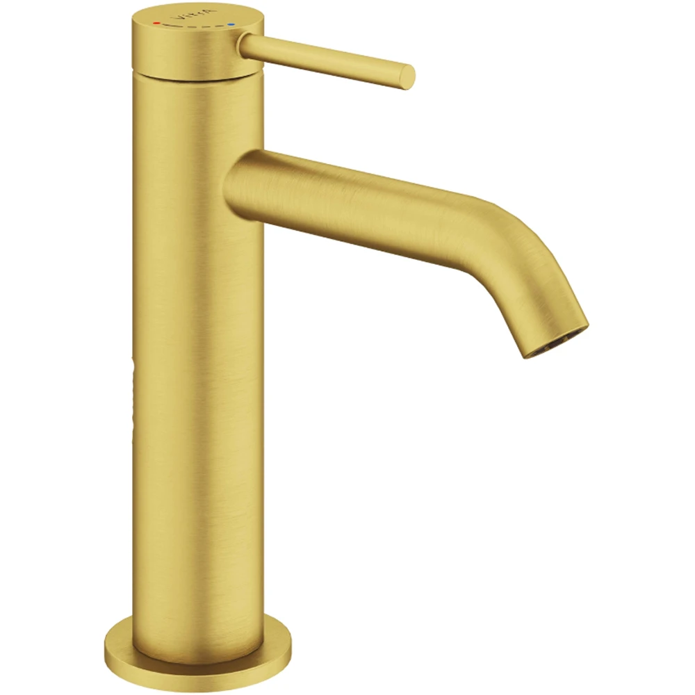 Vitra Minimax Round Blueco Fırçalı Altın Yüksek Lavabo Bataryası - A4353225ENR