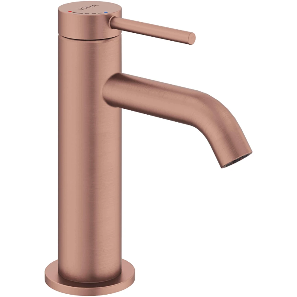 Vitra Minimax Round Blueco Fırçalı Bakır Lavabo Bataryası - A4353024ENR
