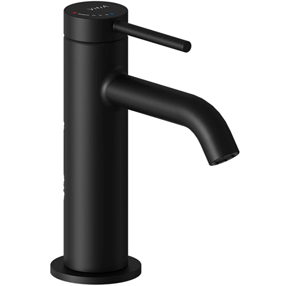 Vitra Minimax Round Blueco Mat Siyah Yüksek Lavabo Bataryası - A4353236ENR