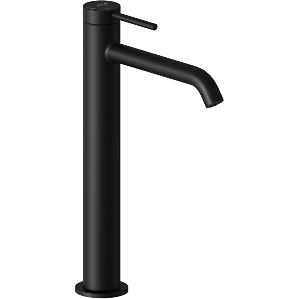Vitra Minimax Round Blueco Mat Siyah Yüksek Lavabo Bataryası - A4353436ENR
