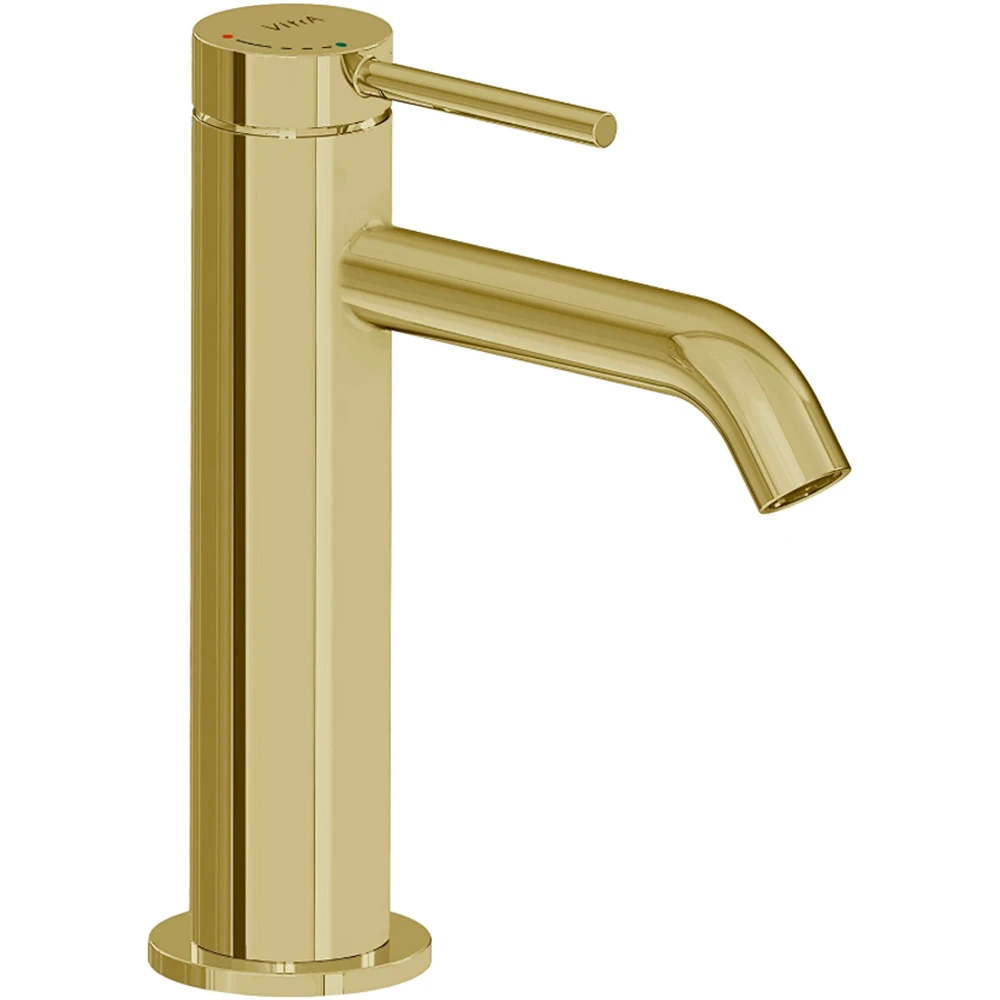 Vitra Minimax Round Blueco Soft Altın Yüksek Lavabo Bataryası - A4353274ENR