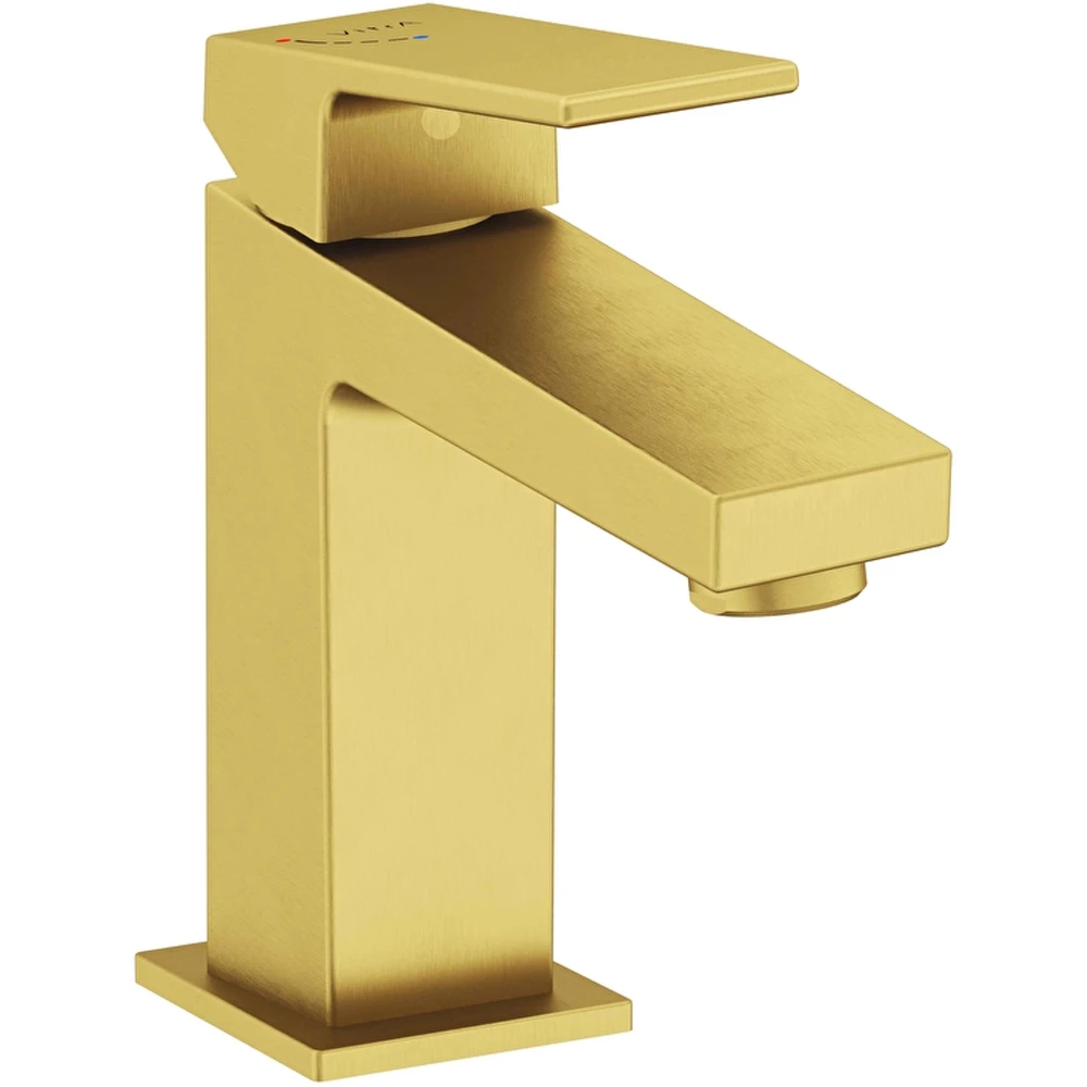 Vitra Minimax Square Blueco Fırçalı Altın Lavabo Bataryası - A4372025ENR