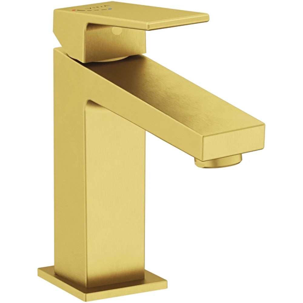 Vitra Minimax Square Blueco Fırçalı Altın Yüksek Lavabo Bataryası - A4372225ENR