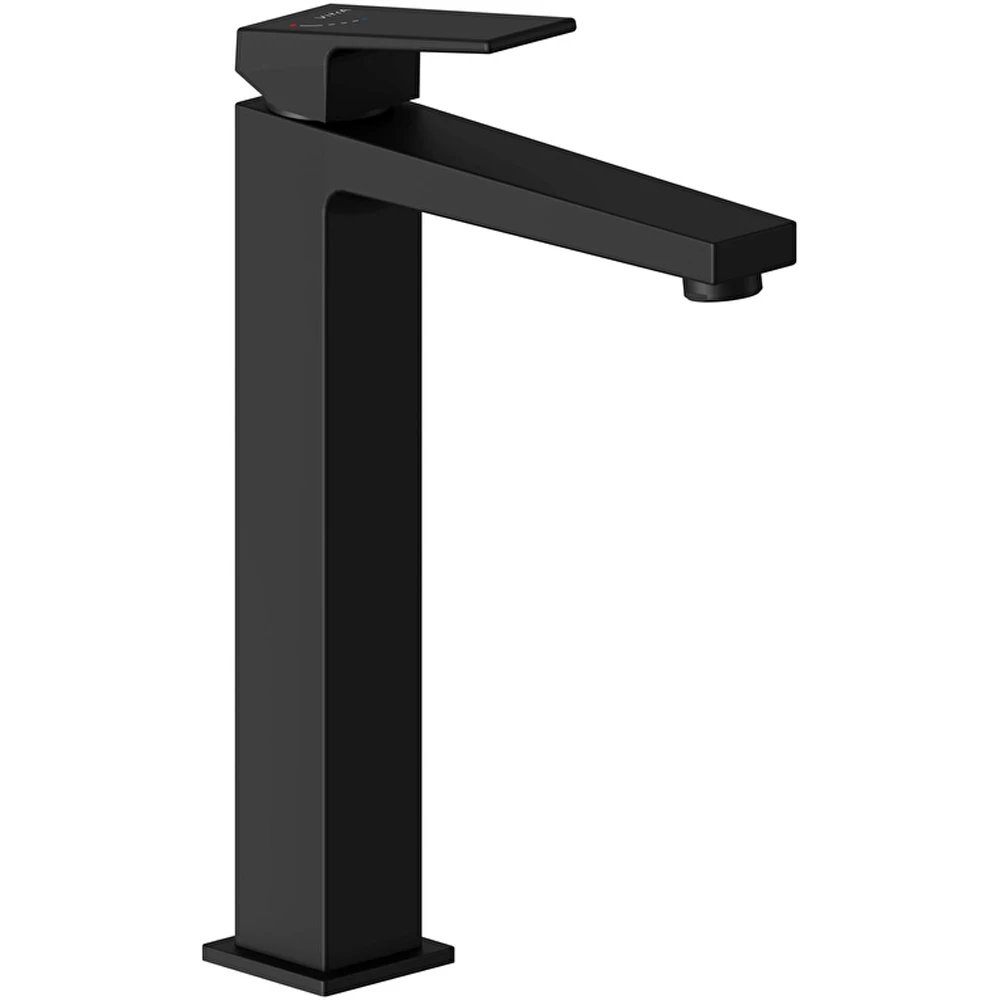 Vitra Minimax Square Blueco Mat Siyah Yüksek Lavabo Bataryası - A4372436ENR