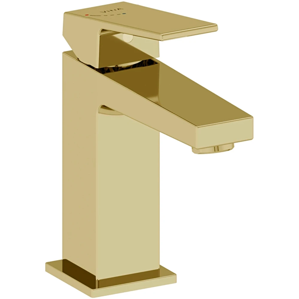 Vitra Minimax Square Blueco Soft Altın Lavabo Bataryası - A4372074ENR
