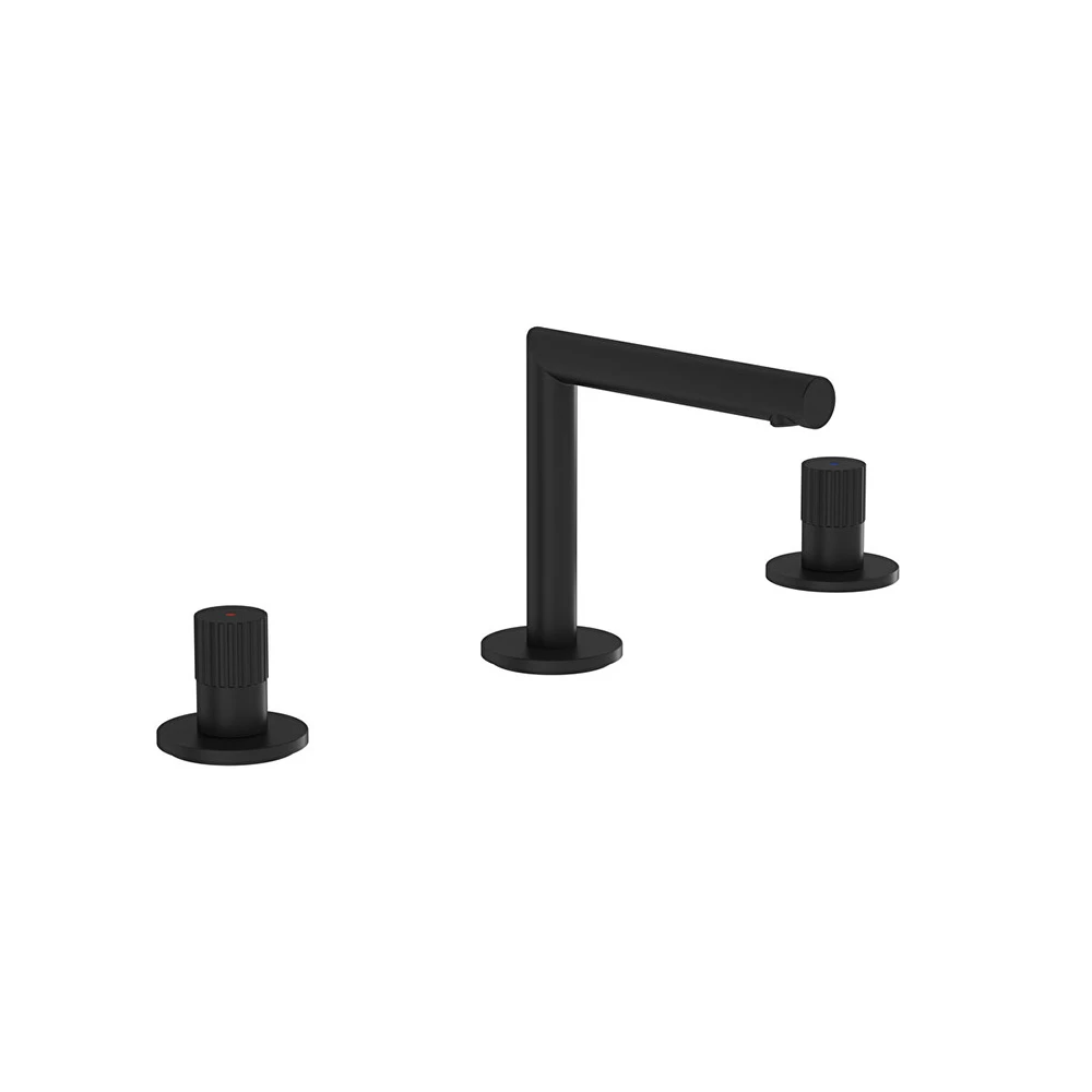 Vitra Origin 3 Delikli Mat Siyah Lavabo Bataryası A4258336WTC