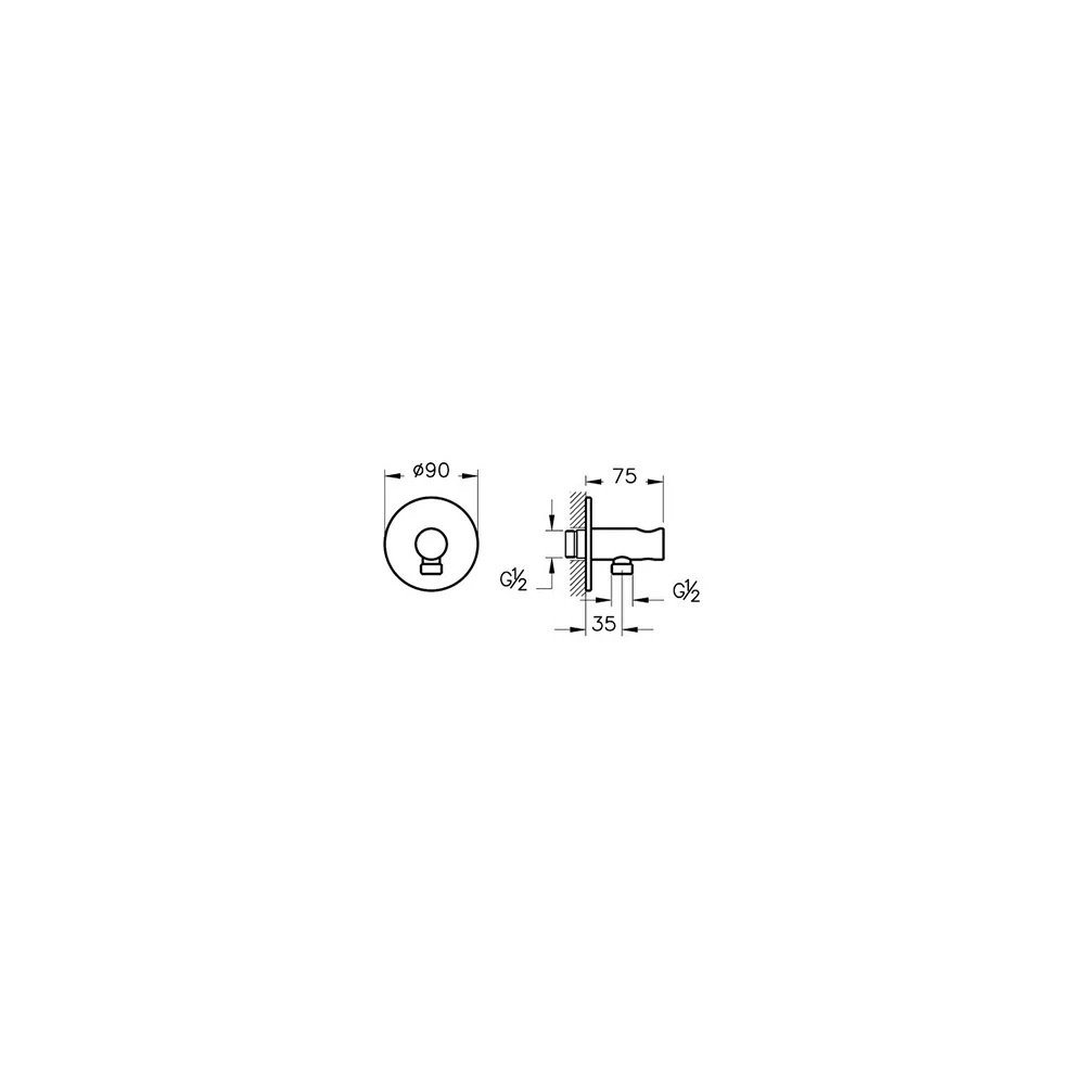 Vitra Origin Ankastre Mat Siyah El Duşu Çıkışı A4262536WTC 2