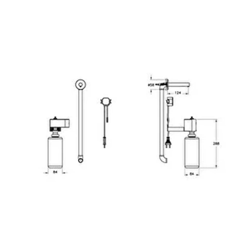 Vitra Origin Ankastre Temassız Elektrikli Sıvı Sabunluk A44700 2