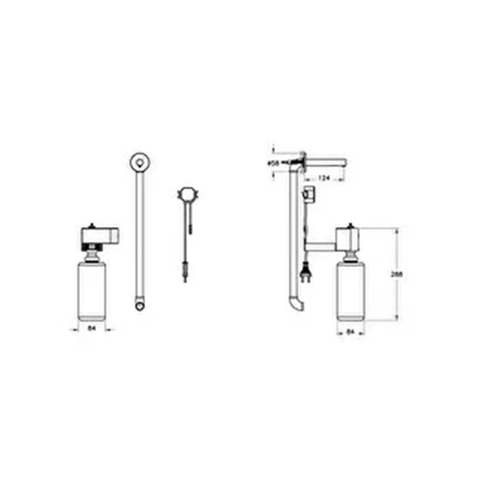 Vitra Origin Ankastre Temassız Pilli Sıvı Sabunluk A44759 2