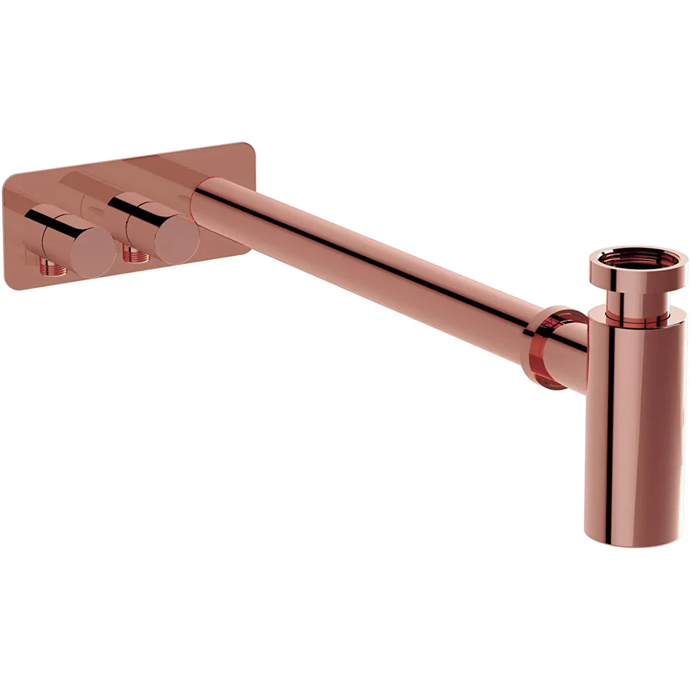 Vitra Origin Asimetrik Rozetli Soft Bakır Lavabo Sifon Seti - A4515629