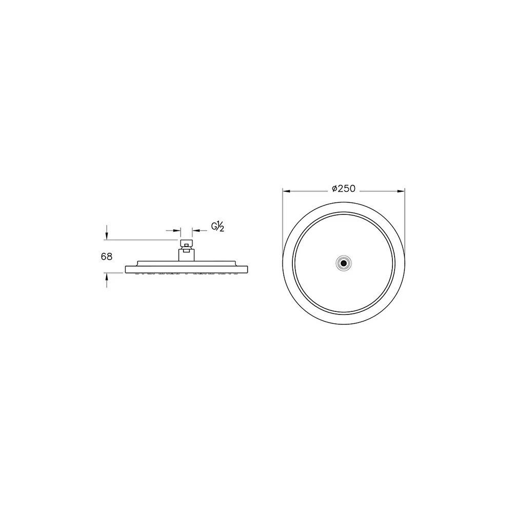 Vitra Origin Classic Duş Başlığı A45794 2