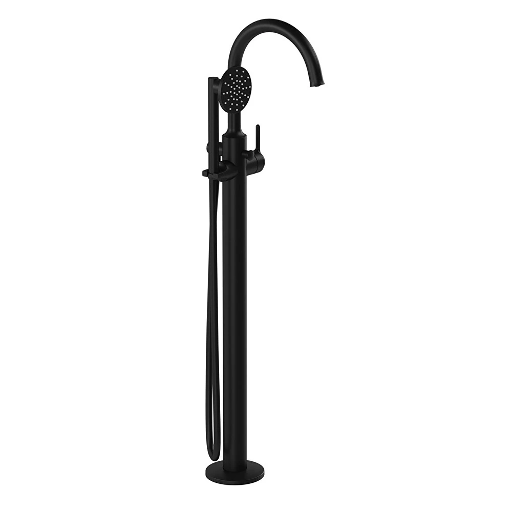 Vitra Origin Classic El Duşlu Yerden Mat Siyah Küvet Bataryası A4289836