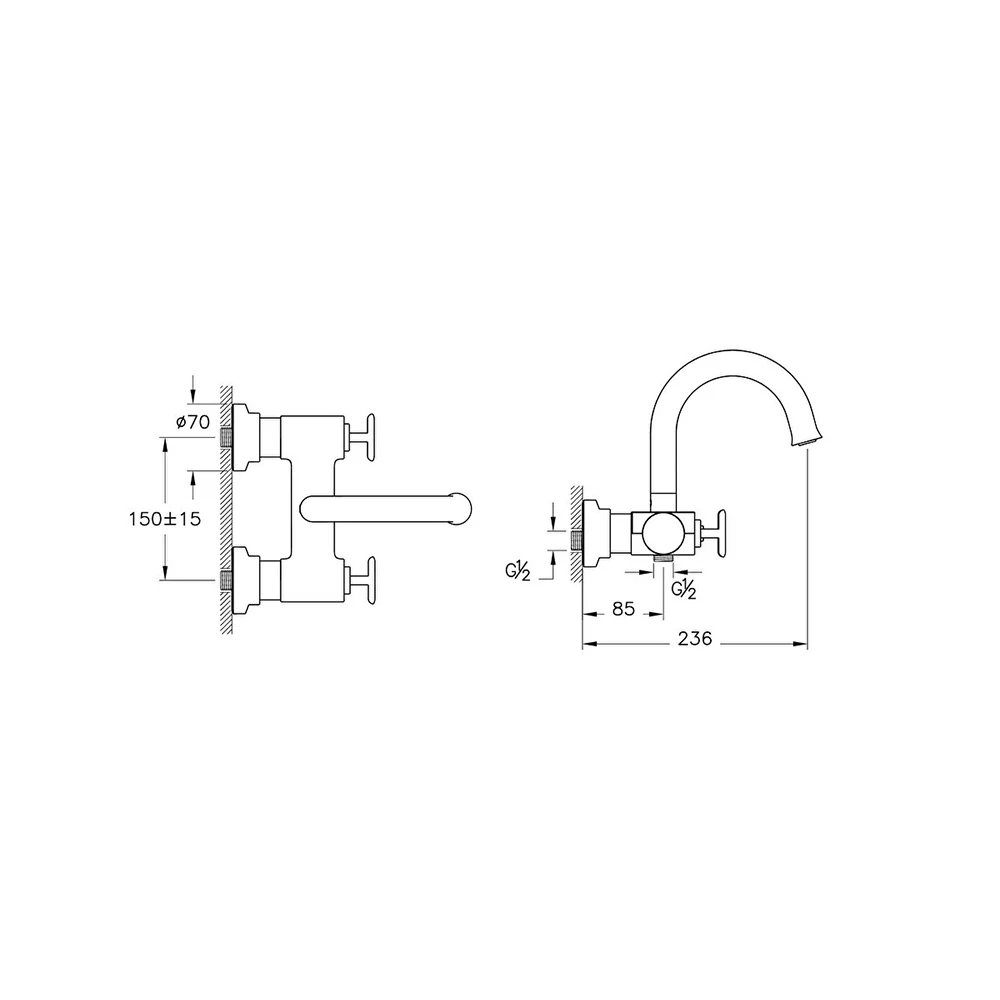 Vitra Origin Classic Mat Siyah Banyo Bataryası A4289336 2