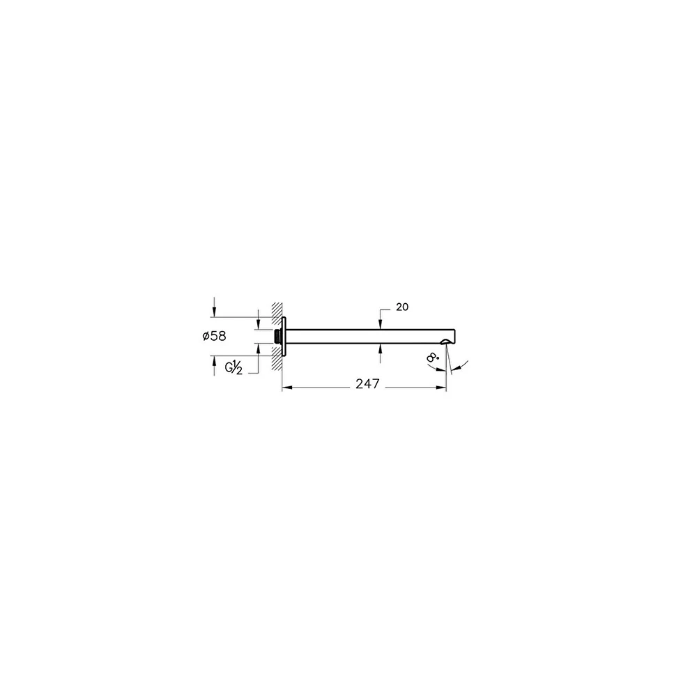 Vitra Origin Duvardan Çıkış Ucu A42683 4