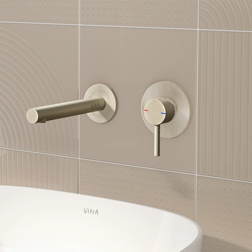 Vitra Origin Duvardan Fırçalanmış Nikel Çıkış Ucu A4268334 2