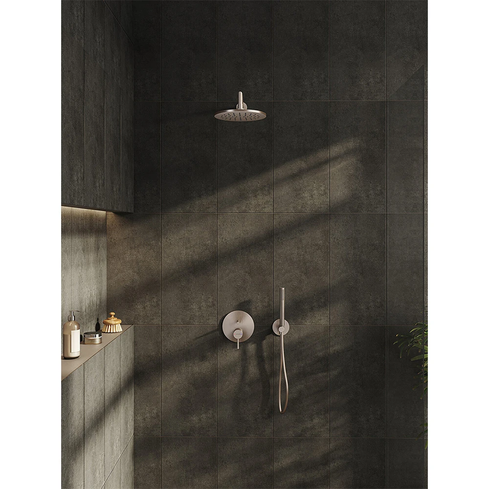 Vitra Origin Fırçalanmış Nikel Ankastre Banyo Bataryası A4262034 3