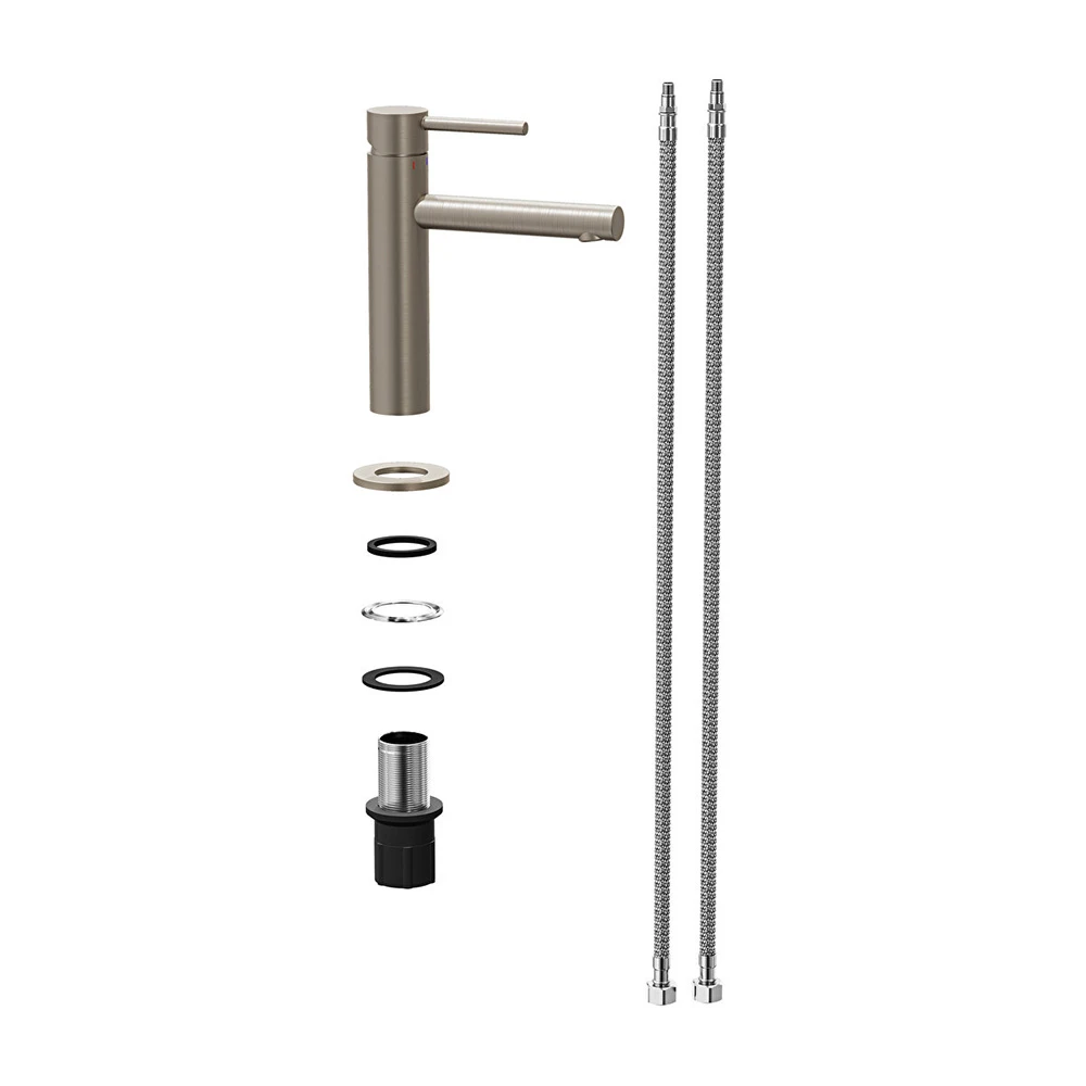 Vitra Origin Fırçalanmış Nikel Lavabo Bataryası A4255634 3