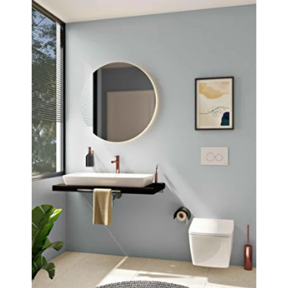 Vitra Origin Fırçalı Soft Bakır Yerden Tuvalet Fırçalığı A4489329 2