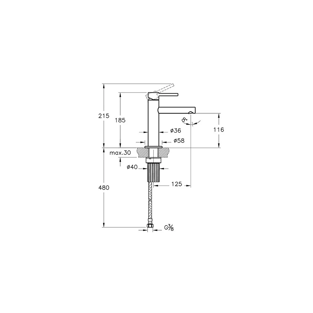 Vitra Origin Lavabo Bataryası A42556 5