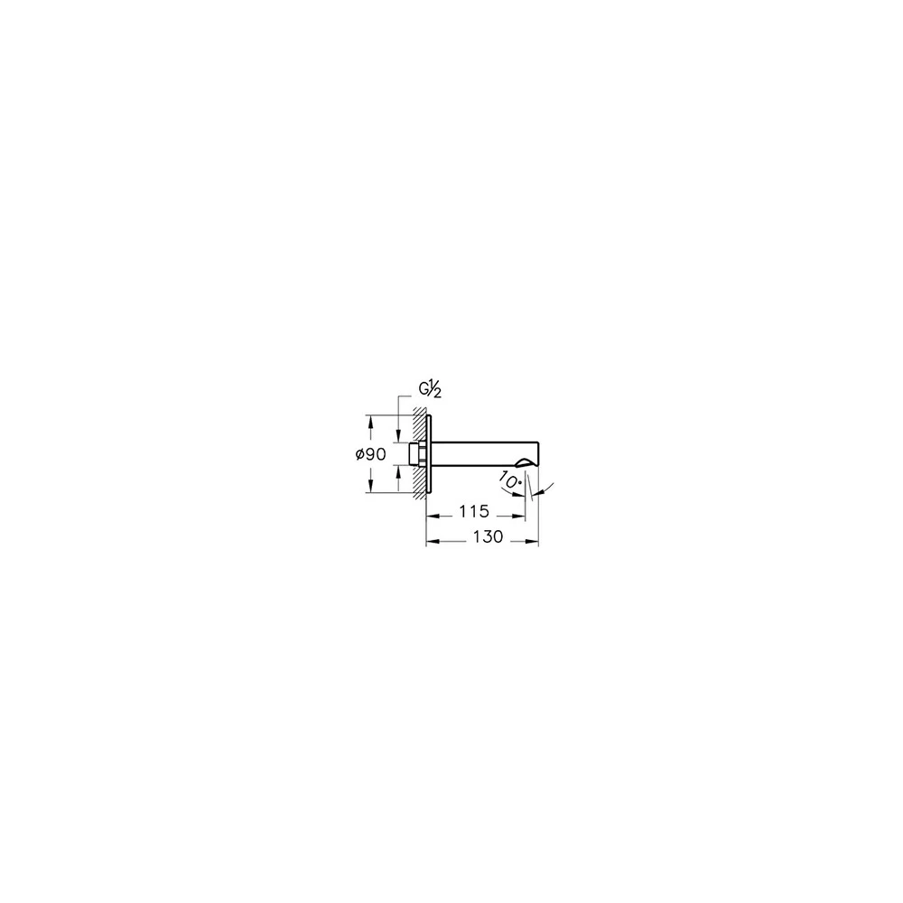 Vitra Origin Mat Siyah Çıkış Ucu A4262236WTC 2