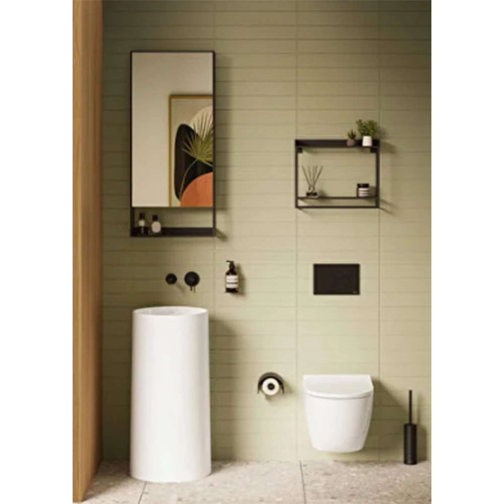 Vitra Origin Mat Siyah Kapaklı Tuvalet Kağıtlığı A4488836 2