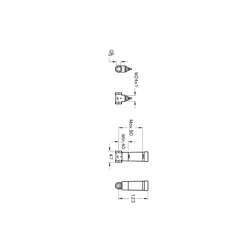 Vitra Origin Sıva Altı Ankastre Stop Valf A41441 3