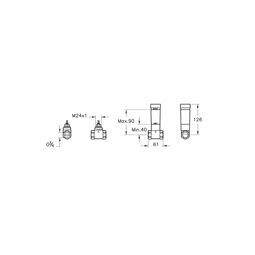 Vitra Origin Sıva Altı Ankastre Stop Valf A41442 2