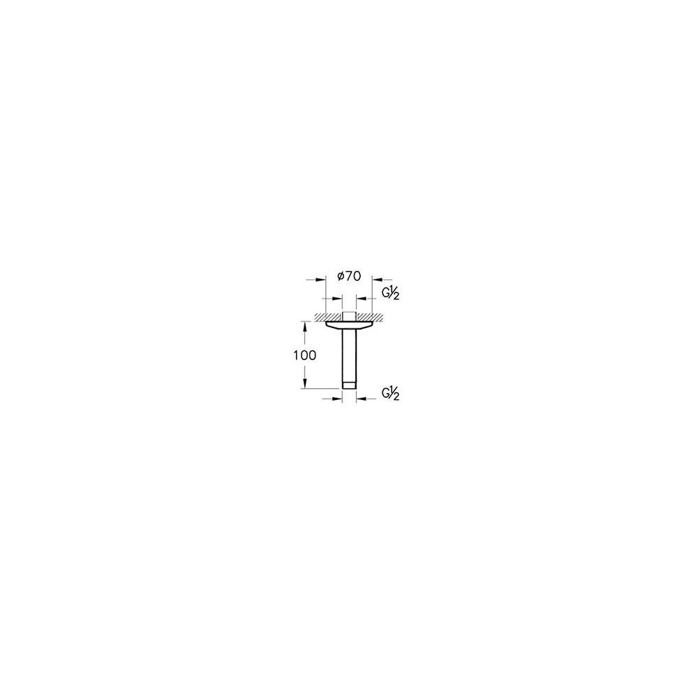 Vitra Origin Tavandan Duş Dirseği A45649 2