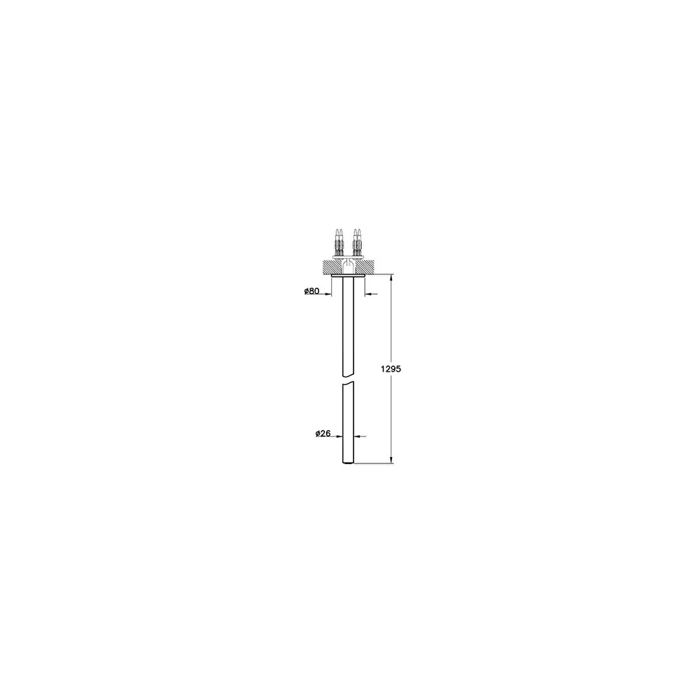 Vitra Origin Tavandan Mat Siyah Çıkış Ucu A4268036WTC 2