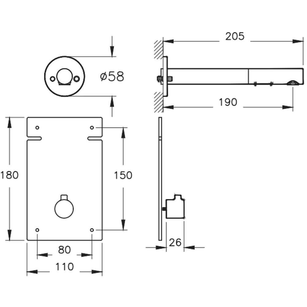 Vitra Origin Temassız Soft Bakır Ankastre Lavabo Bataryası - A4711129 2