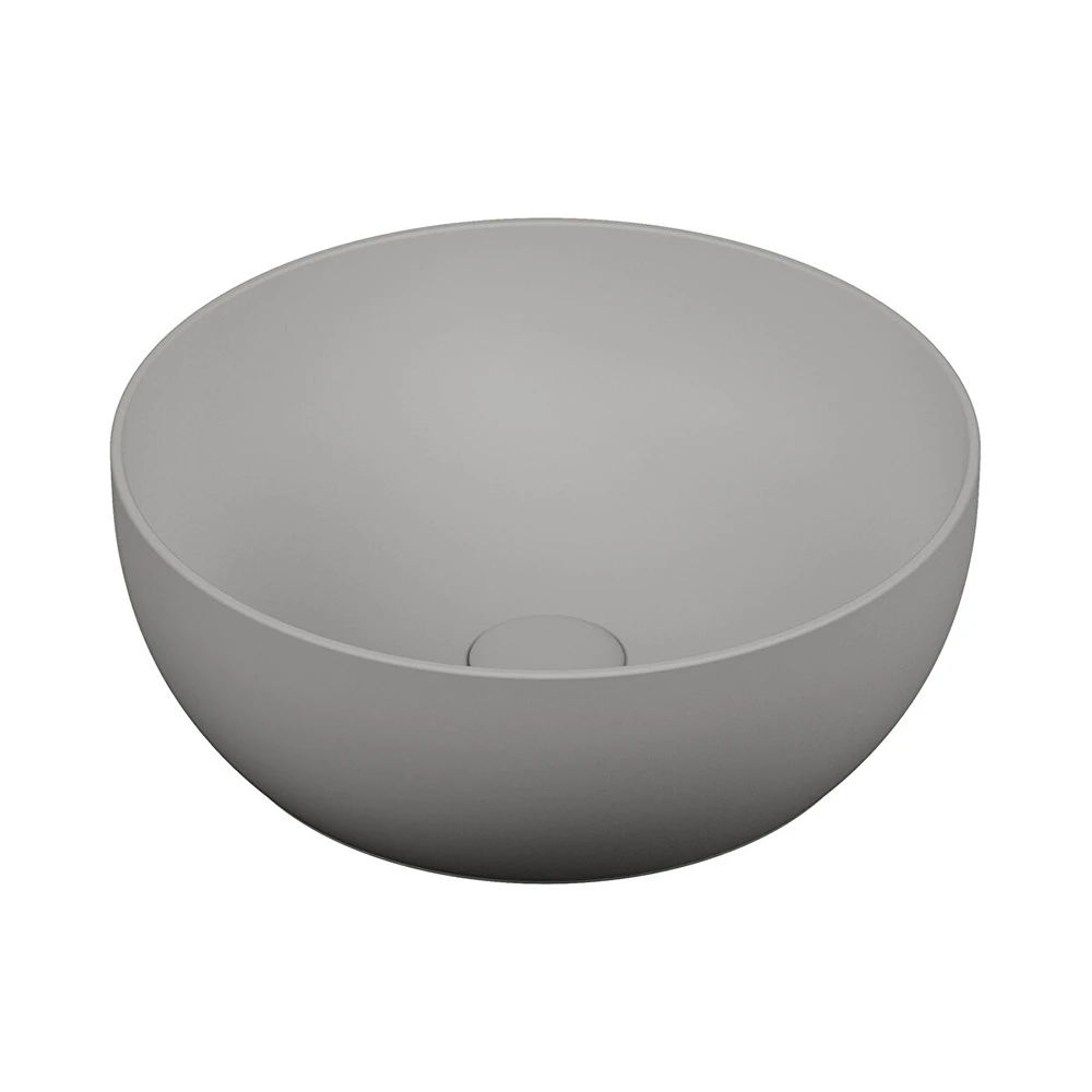 Vitra Outline 40x40 Cm Yuvarlak Mat Taş Gri Çanak Lavabo 5992B476-0016