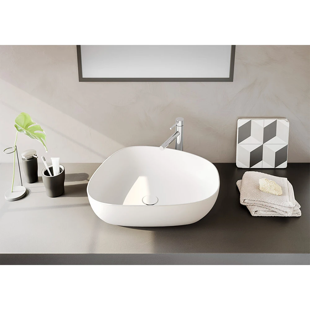 Vitra Outline 55x43 Cm Mat Beyaz Çanak Lavabo 5991B401-0016 3