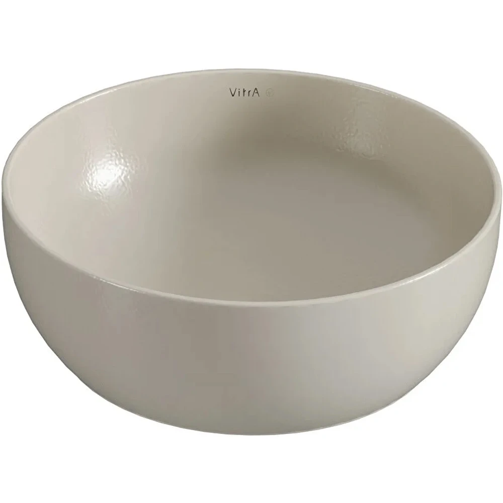 Vitra Outline Recycled 41 Cm Yuvarlak Mat Bej Çanak Lavabo - 7992B066-0016