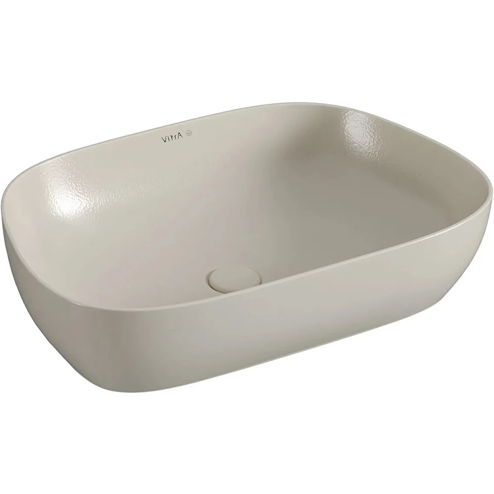 Vitra Outline Recycled 63x42 Cm Tv Şekilli Mat Bej Çanak Lavabo - 7993B066-0016