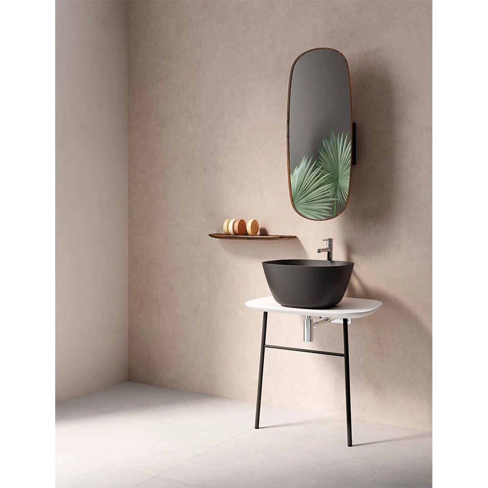 Vitra Plural 45x38 Cm Oval Mat Siyah Çanak Lavabo 7811B483-0016 2