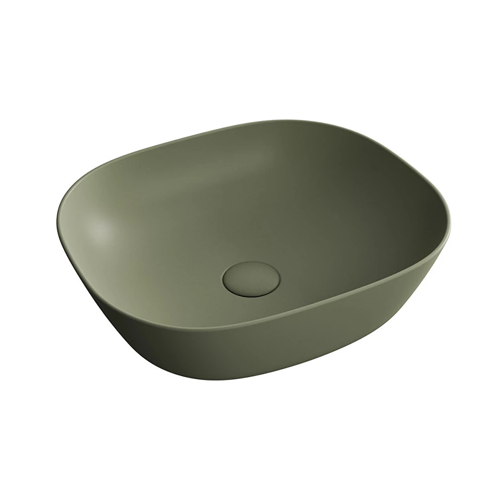 Vitra Plural 45x38 Cm Oval Mat Yosun Yeşili Çanak Lavabo 7810B475-0016