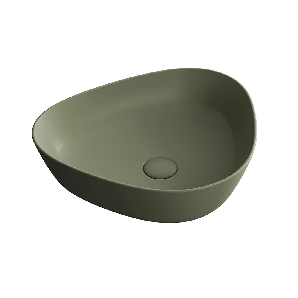 Vitra Plural 45x40 Cm Üçgen Mat Yosun Yeşili Çanak Lavabo 7812B475-0016