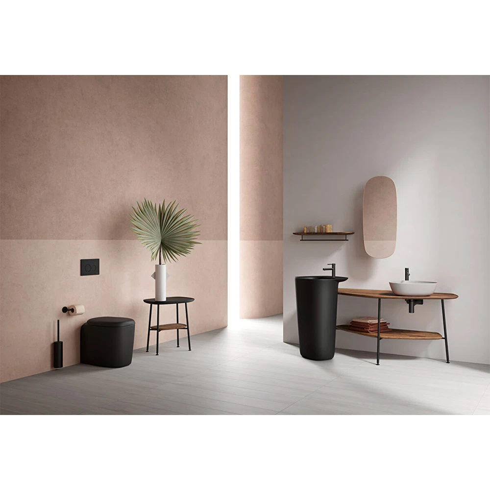 Vitra Plural 55 Cm Mat Siyah Duvara Sıfır Yerden Bide 7816B483-0288 2