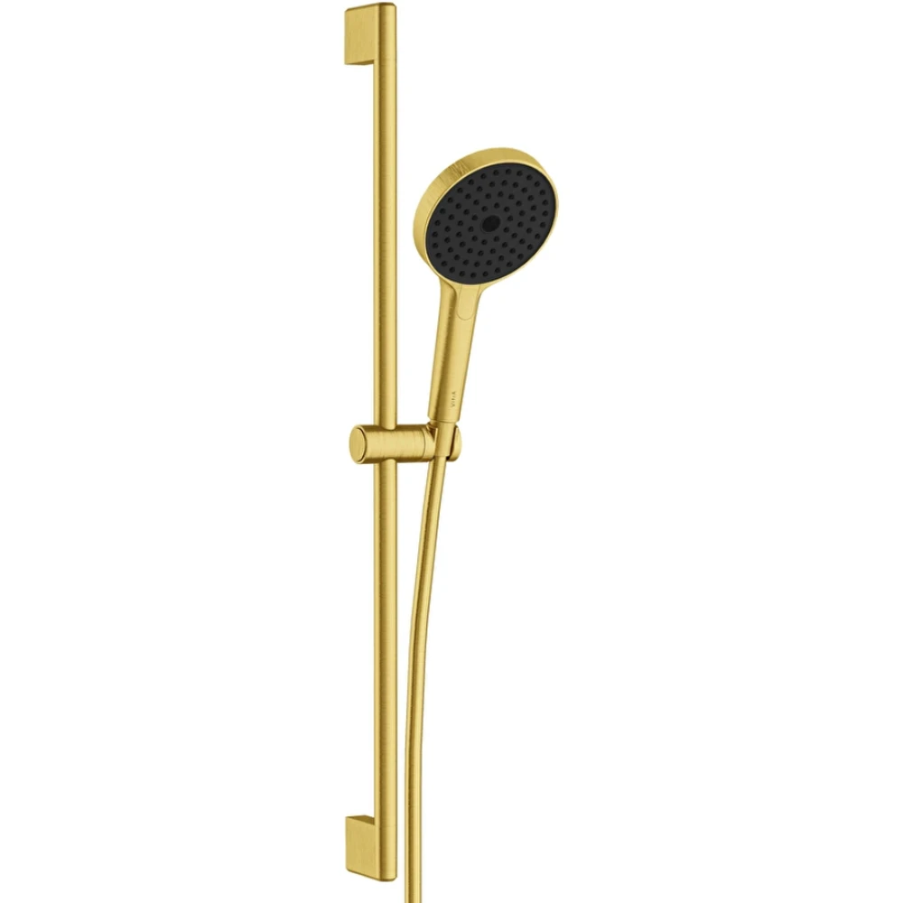 Vitra Prime Round 3 Fonksiyonlu Fırçalı Altın Sürgülü El Duşu Takımı - A4592725