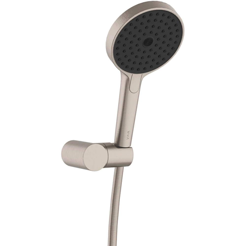 Vitra Prime Round 3 Fonksiyonlu Fırçalı Nikel El Duşu Takımı - A4592434
