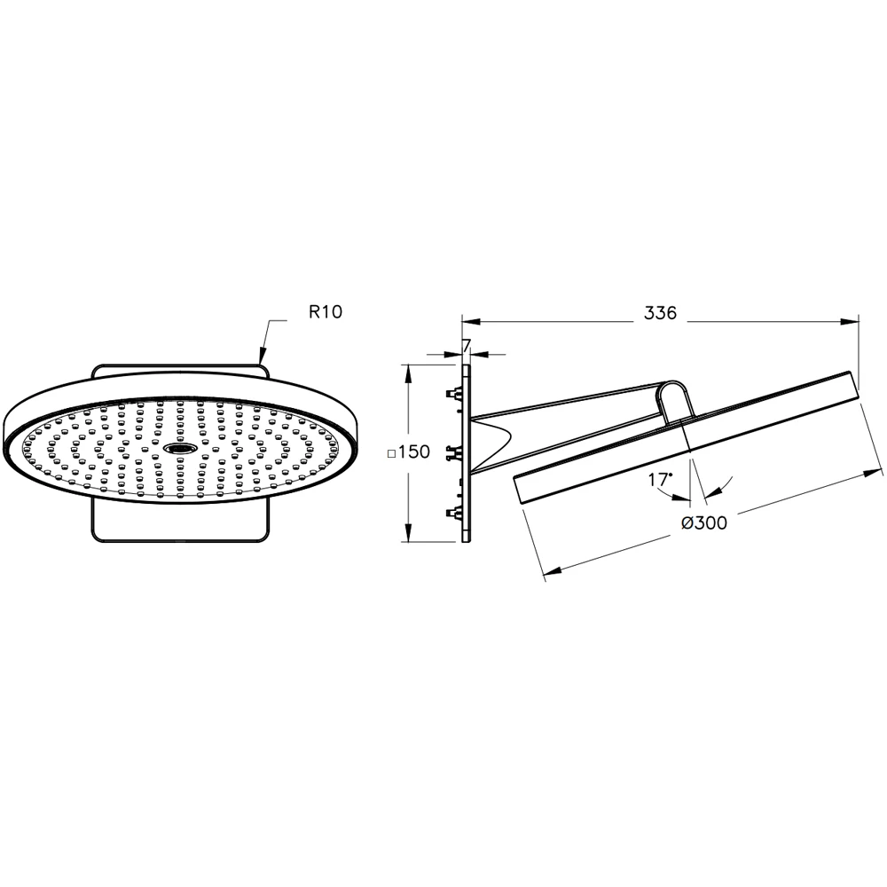 Vitra Prime Round 30 Cm 2 Fonksiyonlu Duş Başlığı - A45922 2