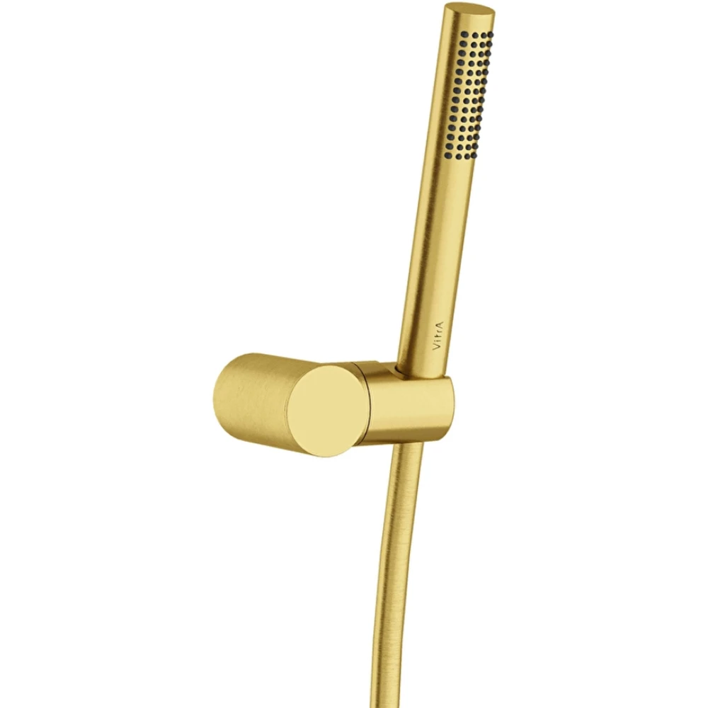 Vitra Prime Round Stick Fırçalı Altın El Duşu Takımı - A4592625